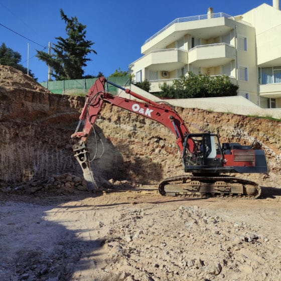 Εκσκαφή στην Φιλοθέη - ΟΔΙΟΣ Τεχνική, Κατασκευαστική