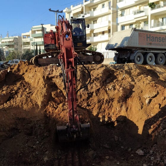 Έργα Εκσκαφής στο Μαρούσι - ΟΔΙΟΣ Τεχνική, Κατασκευαστική